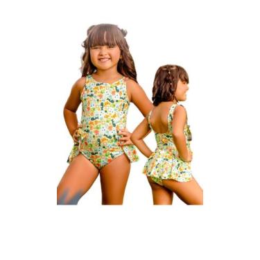 Imagem de Maiô Infantil Menina Lacinho Verão Proteção Uv 50 + - dani Lingerie, A