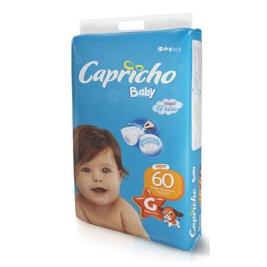 Imagem de Fralda Infantil Capricho Baby G com 60 unidades