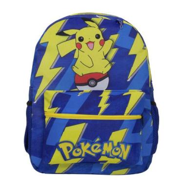 Imagem de Mochila Infantil de Costa Estampa Pokémon Desenho Resistente - Toys 2U