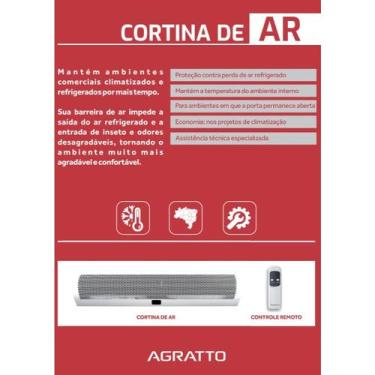 Imagem de Cortina de Ar Agratto 150cm 220V ACDA150I02 Controle Remoto