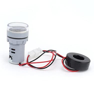 Imagem de Luz Indicadora de Sinal, 0~99,9A Indicador de Corrente Universal Colorido para Sinal de Corrente para Componentes de Controle Industrial(Branco)