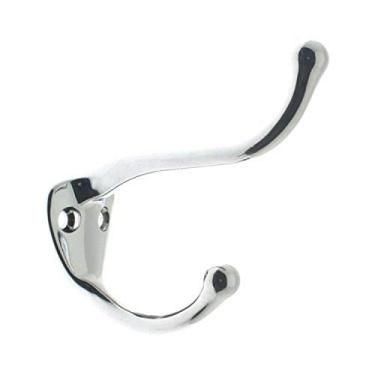 Imagem de IDH by St. Simons 17020-026 Casaco de latão sólido de qualidade premium e gancho para chapéu, cromado polido