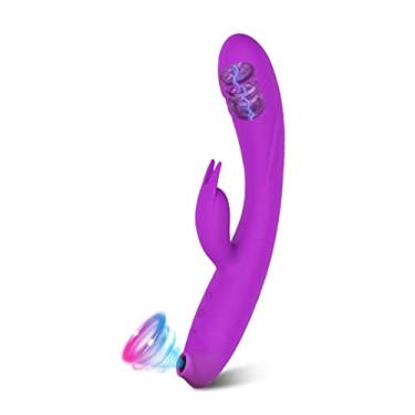 Imagem de Vibradores 3 em 1 Estimulador Ponto G Coelho Sexual Clitóris Dildo Sucção Brinquedos Sexuais Para Adultos Erótico Zatla (Roxo)