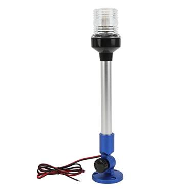 Imagem de Luz de âncora de navegação LED 2 nm IP66 à prova d'água dobrável em toda a volta 360 ° barco Stern acessório para iates marítimos (azul)