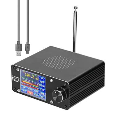 Imagem de Domary Receptor de rádio de banda de onda completa ATS-100 SI4732/SI4735 FM LW (MW e SW) SSB (LSB e USB) Suporte a pesquisa de transmissão com tela sensível ao toque de 2,4 polegadas