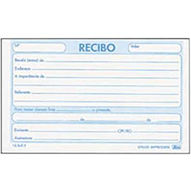 Imagem de Impresso Recibo, Tilibra 15.545-4, Multicor, Pacote com 20 Unidades