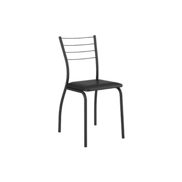 Imagem de Kit 2 Cadeiras de Cozinha 1700 2 Un Preto/Courano Preto - Carraro
