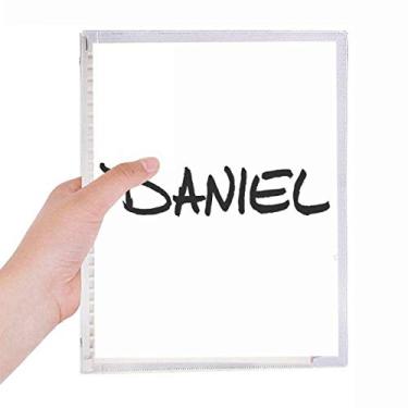 Imagem de Caderno de anotações especiais com nome inglês DANIEL com folhas soltas e diário recarregável