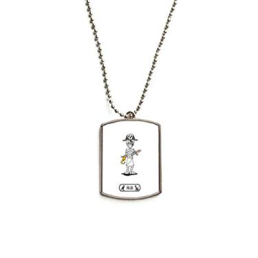 Imagem de DIYthinker Colar Egito Múmia Halloween Pirata Horus Corrente de Aço Inoxidável Pingente para Cães