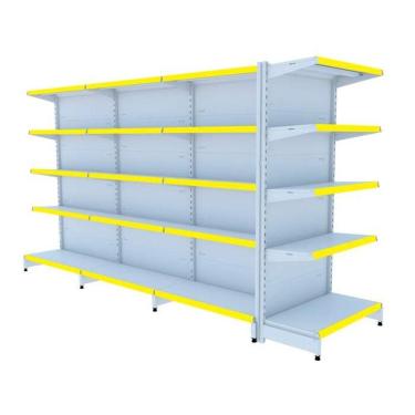 Imagem de Gondola Centro 170 Amapa Flex Kit 3 Metros 1 Ponta Branco Am - Amapá