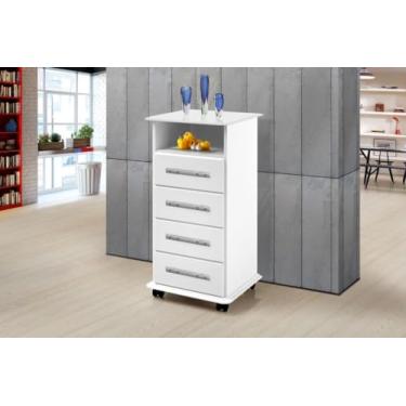 Imagem de Buffet/Bacão/Bancada/Aparador IAR Estilo Retrô Com Pés em Madeira Natural Pintura UV Acabamento em Alto Relevo 2 Portas e Adega Cor Off White/Freijó