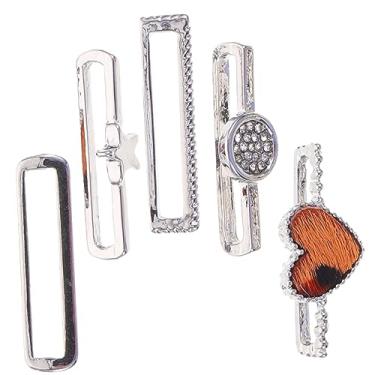 Imagem de OSALADI 5 Unidades anel decorativo cinta decoração relógios anéis decorativos de pulseira de relógio enfeites de relógio anéis para pulseira Assistir alça Acessórios decorar Metal