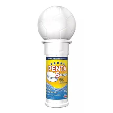 Imagem de Flutuador Bola Penta Com 7 Tabletes de Cloro para Piscina HidroAll HCL