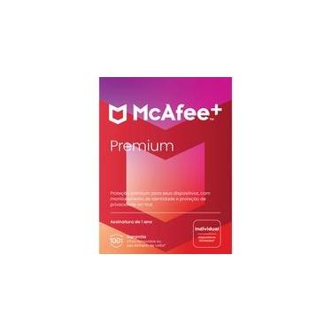 Imagem de McAfee + Premium Individual, Proteção para Dispositivos Ilimitados, 1 Ano - MPP31BNRURPID