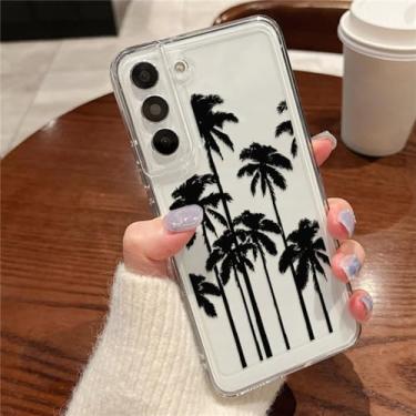 Imagem de Capa de coqueiros com estampa de flores para Samsung Galaxy S24 S23 Ultra S22 S20 S21 FE A14 A34 A15 A35 A52 A53 A54 A55 5G Capa mole, A454 Coqueiro, para Samsung S21 FE