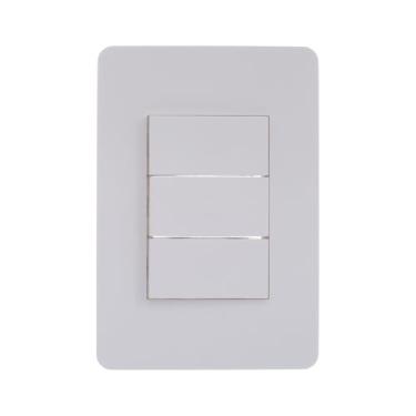 Imagem de Conjunto 3 Interruptores Paralelos 10A Branco Orion S71334304, Schneider Electric