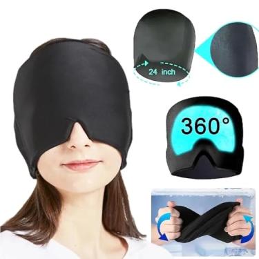Imagem de 【Mascara Touca Térmica 】Mascara De Gel Para Alívio De Enxaqueca, Gelo Em Gel Touca Para "Dor De Cabeça",Alívio Do Estresse, Envoltório De Cabeça Com Gelo Para Alívio Da Enxaqueca, Chapéu Para Alívio De Enxaqueca Terapia De Compressas Quentes e Frias, "Shop Brasil"