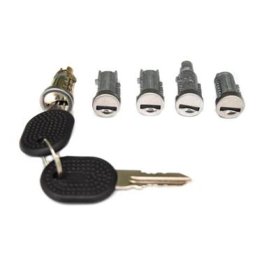 Imagem de Kit Cilindros Miolos Ignição Portas Porta-Malas Fiat Uno Prêmio Elba a