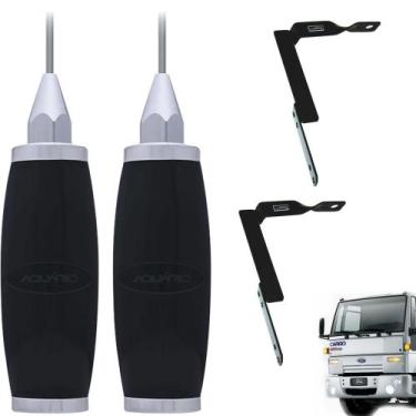 Imagem de 2 Antena Móvel PX Marinox 2,70 Metros Radio Amador B-2003p + Suportes 