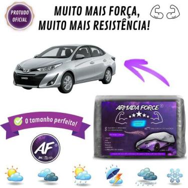 Imagem de Capa De Cobrir Carro Yaris Sedan Forrada Impermeável Armada Force - Ar