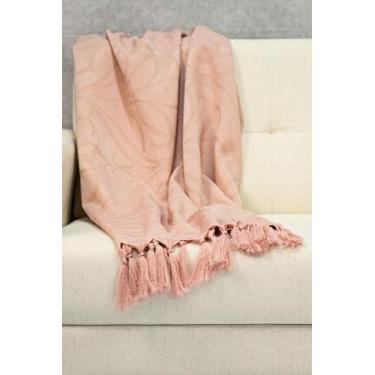 Imagem de Xale Para Sofá Jacquard Gigante 1,80x2,80  - Decorame, rose