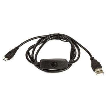 Imagem de Cabo USB pra Micro USB Robótica com Botão liga Desliga - CIRILO CABOS