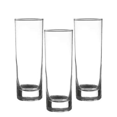 Imagem de Copo Tubo para Drink Atol 300ml 3 Unidades - Nadir Figueiredo, Transpa