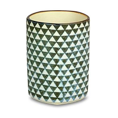 Imagem de MINO WARE JAPAN -Komon Pattern Series-Pentagon Style Japanese Tea Cup Pottery 160 ml, Cerâmica Yunomi Chawan, Sopa de Chá Verde Café Bebida (Urokomon)