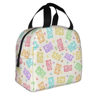 Imagem de YOZIRIBO Lancheira infantil para meninas, meninos, mulheres, reutilizável, isolada, lancheira para escola, bolsa térmica à prova de vazamento, bolsas de alimentos para trabalho, piquenique,