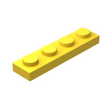 Imagem de Classic Yellow Plates Bulk, Yellow Plate 1x4, Building Plates Flat 100 Piece, Compatible with Lego Parts and Pieces: 1x4 Yellow Plates(Color: Yellow)