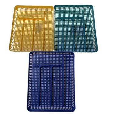 Imagem de Porta talheres vazado de gaveta em plastico 30x24x4cm - Elite