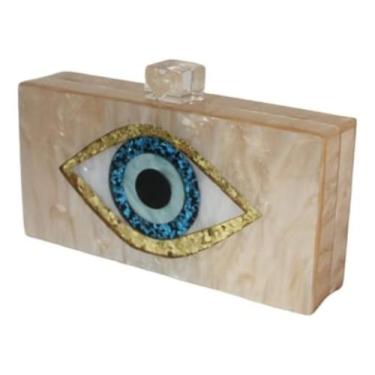 Imagem de Bolsa Clutch Festa Olho Grego Casamentos Madrinhas Moderna - Nicbolsas