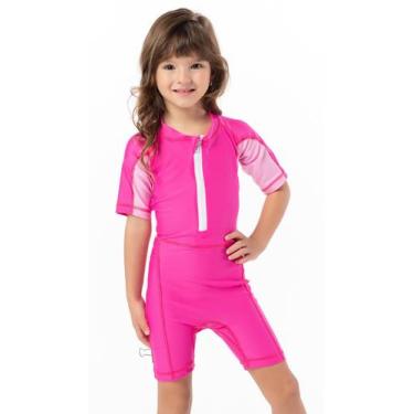 Imagem de Maiô natação surf infantil manga curta com ziper menino e menina - Kos