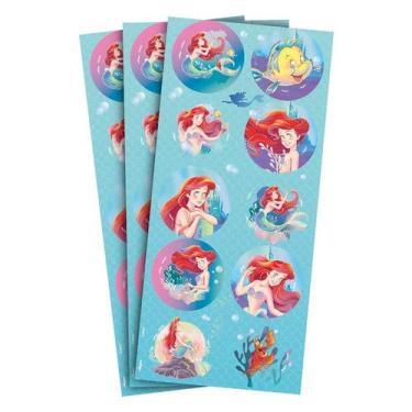 Imagem de Adesivo Redondo - Ariel Disney - 30 unidades - Regina - Rizzo