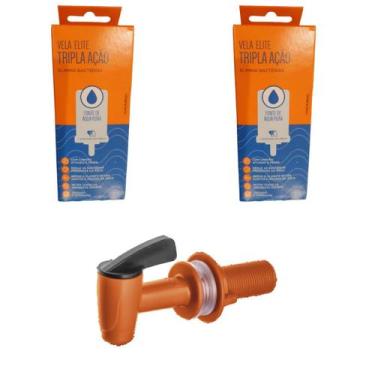 Imagem de Kit 02 un Vela Elite Tripla Ação  + 01 un Torneira Herc Para Filtro Al