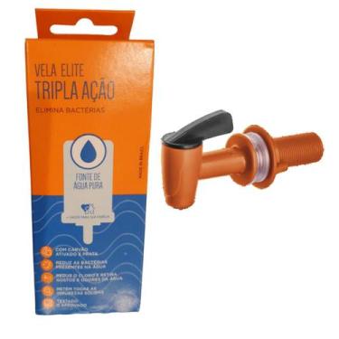 Imagem de Kit 01 un Vela Elite Tripla Ação  + 01 un Torneira Herc Para Filtro Al
