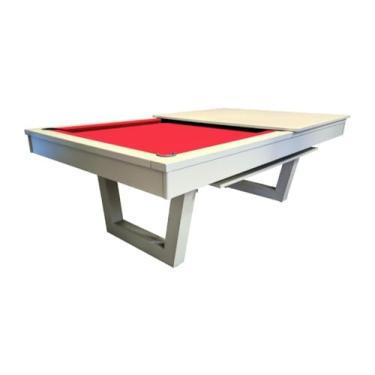 Imagem de Mesa de Sinuca/bilhar com Tampo de Jantar Cor Nude - 2,20 x 1,20 - Vermelho