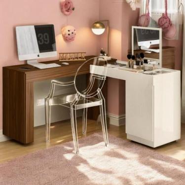 Imagem de Escrivaninha Penteadeira Lais Freijo Off White - CasaH