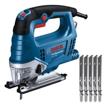 Imagem de Kit Serra Tico Tico Profissional Gst 750 Bosch E Lâmina 110v, 110V