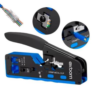 Imagem de Alicate De Crimpar Ferramenta de Crimpagem Easy Crimp Cabo Redes Rj45 