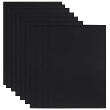 Imagem de LALAFINA 25 peças de cartolina preta A4, papel grosso, cartolina, papel de construção, para convites, scrapbooking, artesanato, cartões DIY, 350 g, 0,5 mm