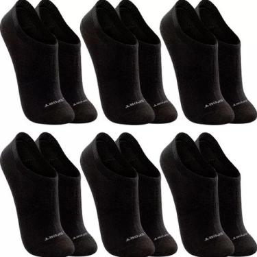 Imagem de Kit 6 Pares Meias Lupo Original Algodão Masculina Feminina Sapatilha S