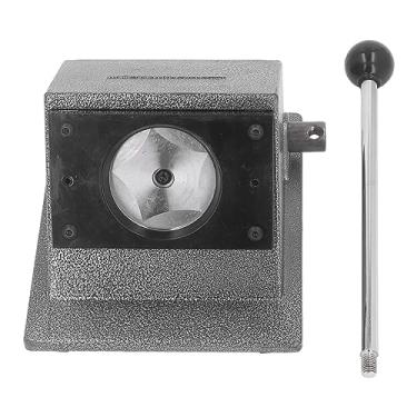 Imagem de Cortador de crachá, cortador redondo com alça de braço longo, ferramenta de perfuração de crachá de aço inoxidável para cartões de couro de papel e pvc (32mm)
