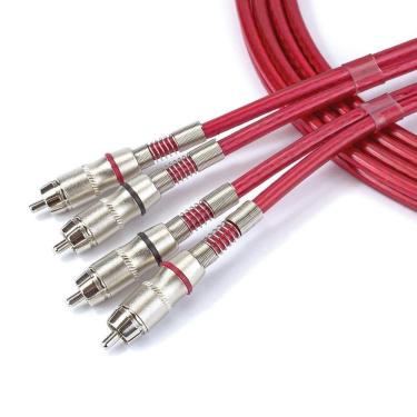 Imagem de Cabo Santo Angelo Rca Paredao 5 Metros Estereo Vermelho...