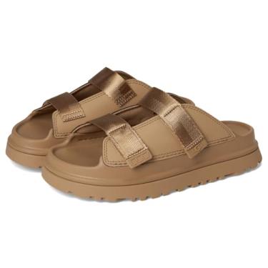 Imagem de UGG Sandália unissex infantil Goldenglow Slide (infantil/criança pequena), Areia escura, 12 Little Kid