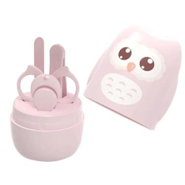 Imagem de SJHDUNBW Conjunto de manicure para bebês com 4 peças, ferramentas seguras para cuidados com as unhas, cortadores de unhas recém-nascidos, kit de manicure profissional para recém-nascidos