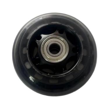 Imagem de Dynwave Rolos para assentos de metralhadora de remo de reposição de roda de almofada silenciosa e suave operações de 3 polegadas em acessórios profissionais, Preto