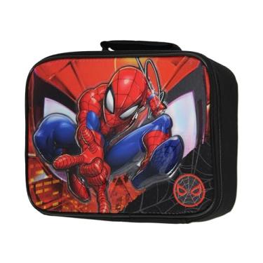 Imagem de Marvel Spiderman Raised Design Lancheira Isolada Superherói Lancheira Homem-Aranha Lancheira