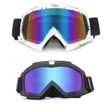 Imagem de Kit 2 Óculos Motocross Espelhado Snowboard Kitesurf Jet Ski