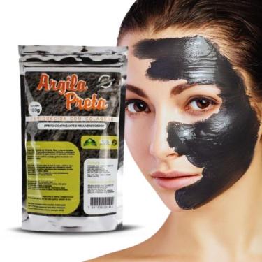 Imagem de Argila Preta Facial E Corporal Com Colágeno 100g Dermabel